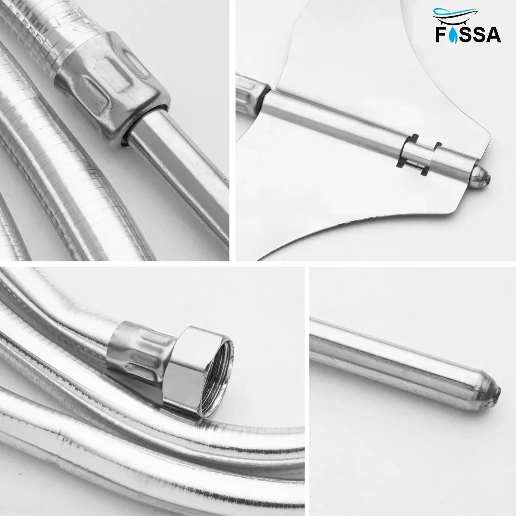 Straight Jet Spray with Heavy PVC Hose Pipe 1 Meter for Toilet