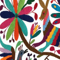 Set of 4 | Mexican Decorative Cushion Covers | Otomi Design Covers | Cotton Linen Fabric | Embroidered | With OR Without Insert
